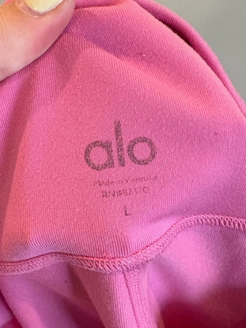 ALO Yoga Pink Airbrush Leggings Size Large